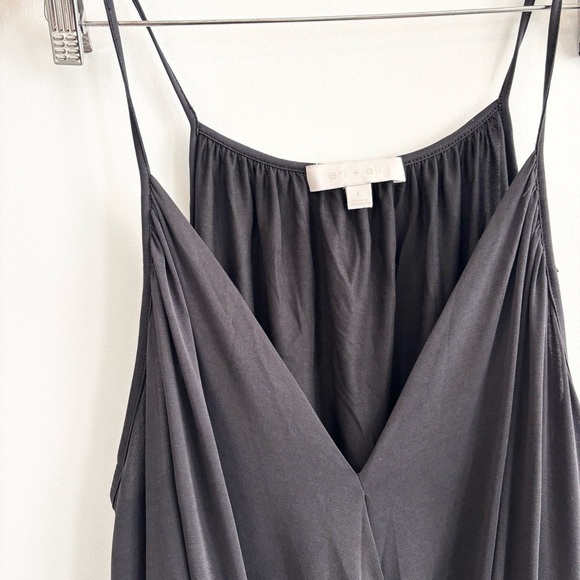 Anthropologie Eri + Ali Wrap Draped Spaghetti Strap Blouse - Picture 3 of 9